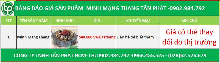 Bảng giá Minh Mạng Thang tại Bắc Ninh tăng cường nhu cầu sinh lý 